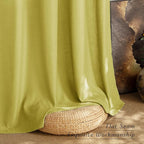 NICETOWN Bright Yellow Linen Curtains - Image 6