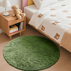 OLANLY Green Round Rugs for Bedroom - Image 3