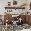 Washable 2x8 Hallway Runner Rug: Vintage Water-Resistant Kitchen Entryway Rug by HYHAOYUNLAI