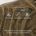 Bedsure GentleSoft Fleece Throw XL Blanket Camel - Image 3