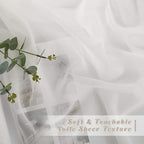 NICETOWN Voile Sheer Curtains for Bedroom Windows, Grommet Top Elegant - Image 4
