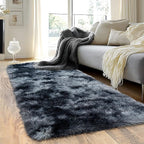 Runner Rugs for Bedroom, 2x6 Fluffy Throw Area Rug Non Slip for Bedside Dorm by Quntue