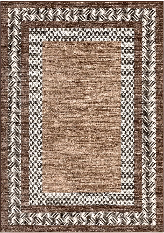 Washable 2.5x10 Kitchen Runner Rug, Easy Clean Geometri Rugs - Image 3