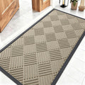 OLANLY Front Door Mat Outside Entrance 47x23, Heavy Duty Sturdy Natural Rubber by OLANLY