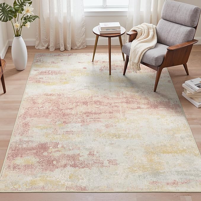 Area Rugs 8x10 for Living Room Bedroom, Modern Abstract Machine Washable Rug - Image 2