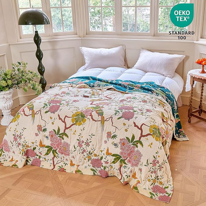MSGKV The Boho Layer: 60"x80" Cotton Throw Blanket – Full Size - Image 7