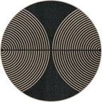 Lahome Enfys Modern Rainbow Round Rug, 6ft Easy Jute Circle Patio Rug Washable - Image 7