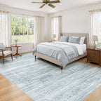 8x10 Area Rugs Living Room: Washable Large Neutral Soft Rug Farmhouse Stain - Image 4
