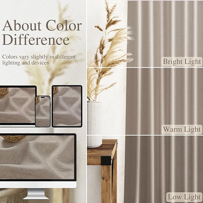 Nanspring Extra Long 120 Inch Curtains - Image 3