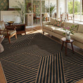 Lahome Modern Geometric Easy Jute Carpet, 6x9 Area Rugs by Lahome