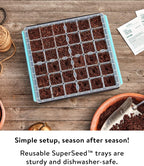 Burpee SuperSeed 36-Cell Reusable Seed Starting Tray for Indoor Seedlings