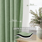 Guken Blackout Curtains 80 Inch Length 2 Panels Set - Image 4