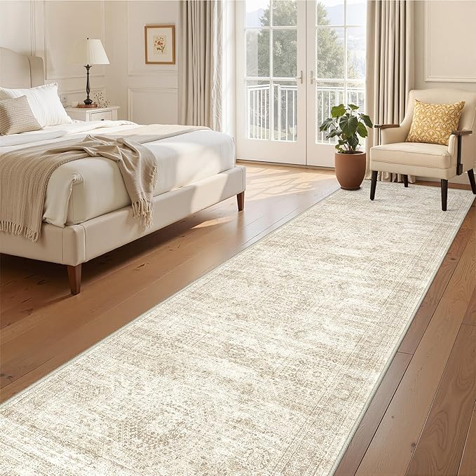 3x12 Runner Rug for Hallway, Non-Slip Long Bathroom Rugs Runner for Kitchen - Image 4