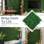Artificial Grass wall Panel 24P 10x10 Boxwood Greenery Backdrop