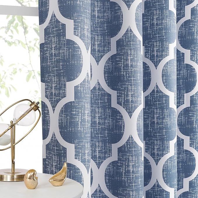 Beauoop 100% Blackout Curtains 45 Inches Long 2 Panels - Image 6