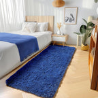 ONASAR Navy Blue Runner Rugs for Bedroom Living Room, Fluffy 2x6 Bedside - Image 5