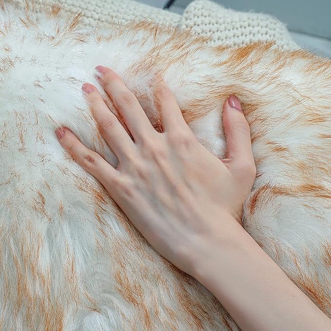 linmopm Faux Fur Rug Sheepskin Shag Fluffy Fuzzy 4x6 ft Rugs - Image 4