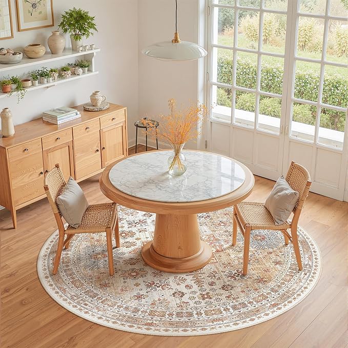 zesthome Washable Round Rug - 5ft Ultra-Thin Circle Area Rugs - Image 9