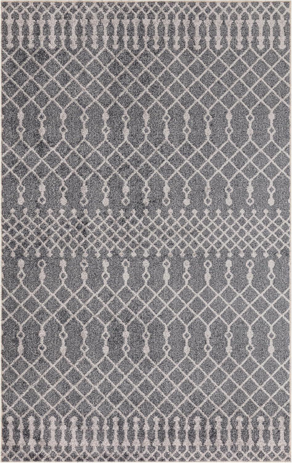 Nourison Home Astra Machine Washable Denim 3'3" x 5' Area Rug - Easy Clean, Non Shedding, Bed Room, Living Room, Dining Room, Kitchen (3' x 5')
