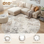 UERMEI 10ft Round Area Rug Living Room Rugs - Image 3