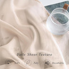 NICETOWN Voile Sheer Curtains 63 inch Length, Grommet Soft Window Treatments - Image 2