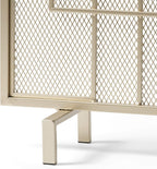 Christopher Knight Home Dorothy Modern Single Panel Iron Firescreen, Gold Finish