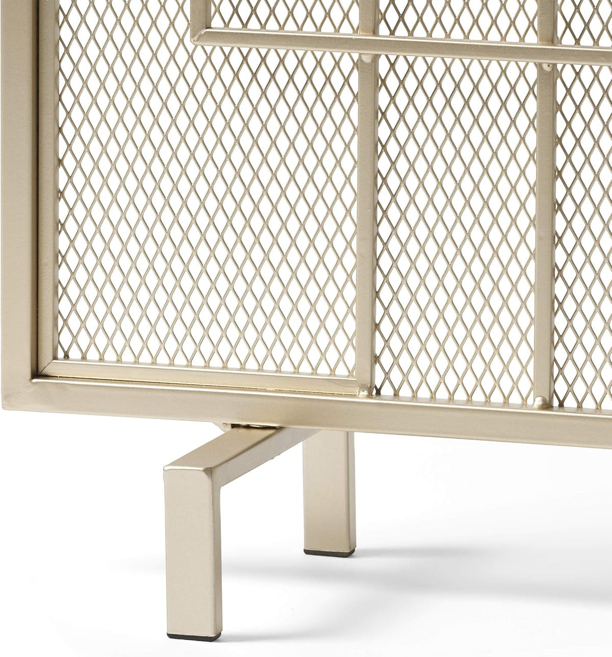 Christopher Knight Home Dorothy Modern Single Panel Iron Firescreen, Gold Finish