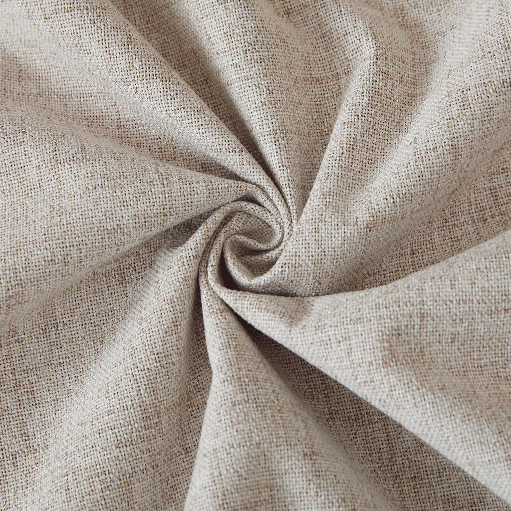 RYB HOME Pinch Pleated Full Blackout Curtains Linen Blended Window Curtains 96 inches for Living Room Bedroom Home Office Privacy Thermal Insulated Drapes, W 42 x L 96 inch, Beige, 2 Panels