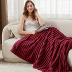 Bedsure GentleSoft Red Fleece Blanket - Image 3