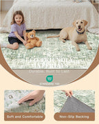 Madane Runner Rug 2x8, Washable Hallway Runner Rugs, Non-Slip Low-Pile Soft - Image 5