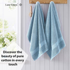 LANE LINEN Towel Set Soft Absorbent Quick Dry 100% Cotton 4 Piece - Allure