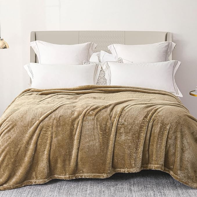 Exclusivo Mezcla Plush Fuzzy Fleece Bed Blanket Queen Size, Super Soft by ExclusivoMezcla