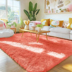 OLANLY Area Rugs for Living Room Bedroom, Machine Washable 4x5.9 ft Soft Fluffy - Image 3