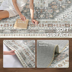 zesthome 6x9 Area Rug, Super Soft Washable Rugs - Image 6