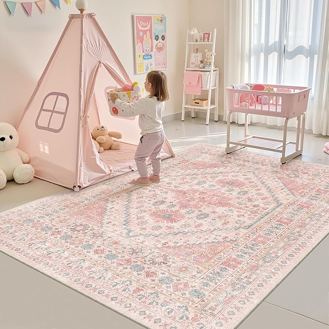 zesthome Pink Rug - Image 4
