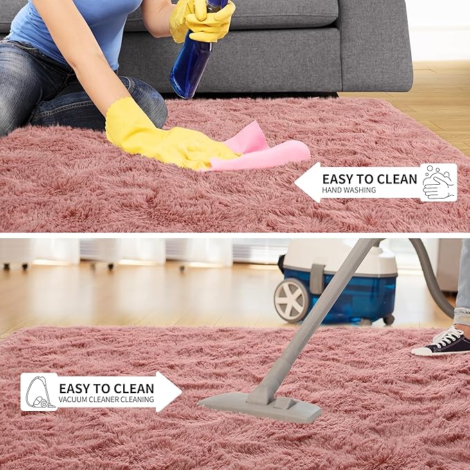 Tepook Super Soft Fluffy Rugs for Bedroom, Shag 5x8 Area Rugs for Living Room - Image 7