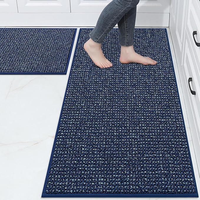 BEQHAUSE Kitchen Rugs and Mats 2PCS, Non-Slip Kitchen Mats by BEQHAUSE