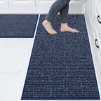 BEQHAUSE Kitchen Rugs and Mats 2PCS, Non-Slip Kitchen Mats by BEQHAUSE