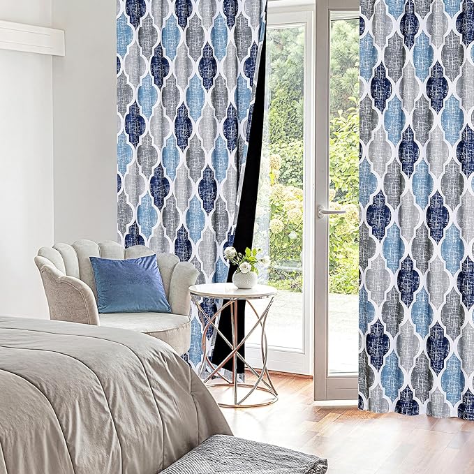 Beauoop 100% Blackout Curtains 63 Inches Long 2 Panels - Image 7