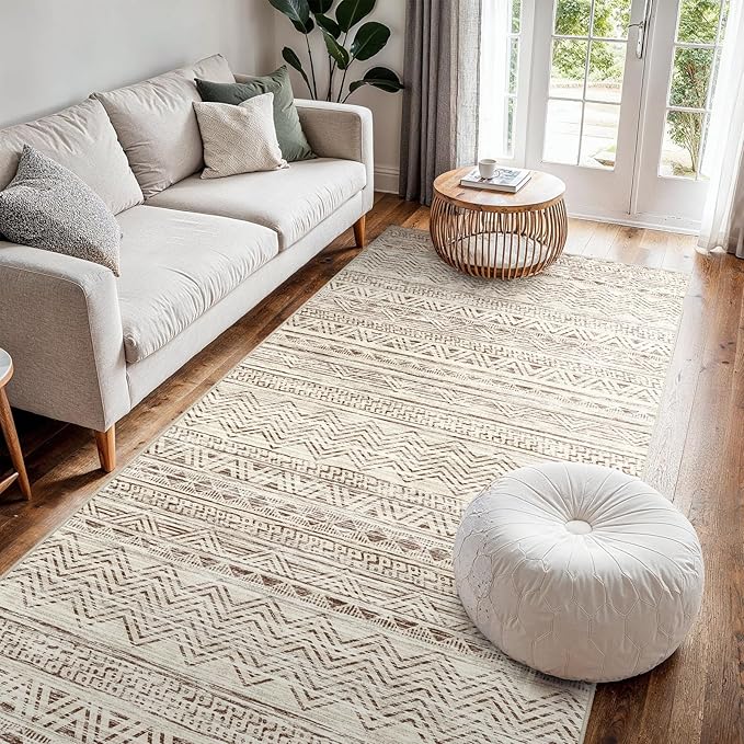 4x8 Washable Hallway Runner Rug：Moroccan Non-Slip Wide Runners by Ksrau