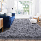Rugs for Living Room 8x10, Soft Shaggy Modern Shag Area Rug for Bedroom - Image 2