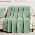 50x70 Inch Green Throw Blanket by Unknown