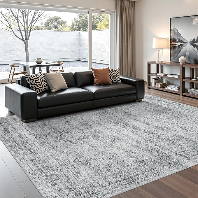 5x7 Area Rugs, Ultra-Thin Washable Rugs by Restydon