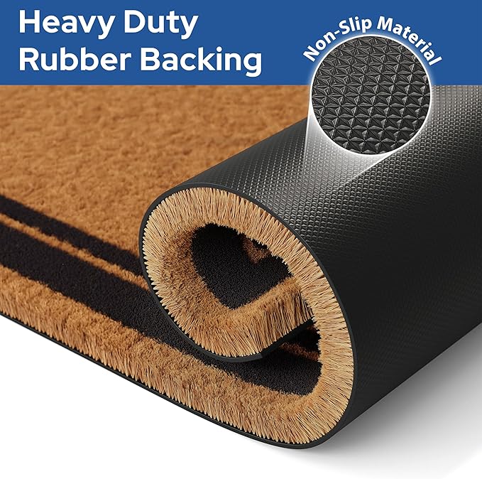 Barnyard Designs Natural Coco Coir Heavy Duty Backing Doormat - Image 5