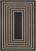 Lahome Enfys Modern Geometric Easy Jute Outdoor Rug, 5x7 Patio Living Room Rug - Image 9