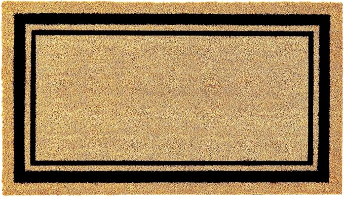 KANKUN Coco Coir Door Mat with Heavy Duty Backing, Welcome Doormat, Doormat by KANKUN