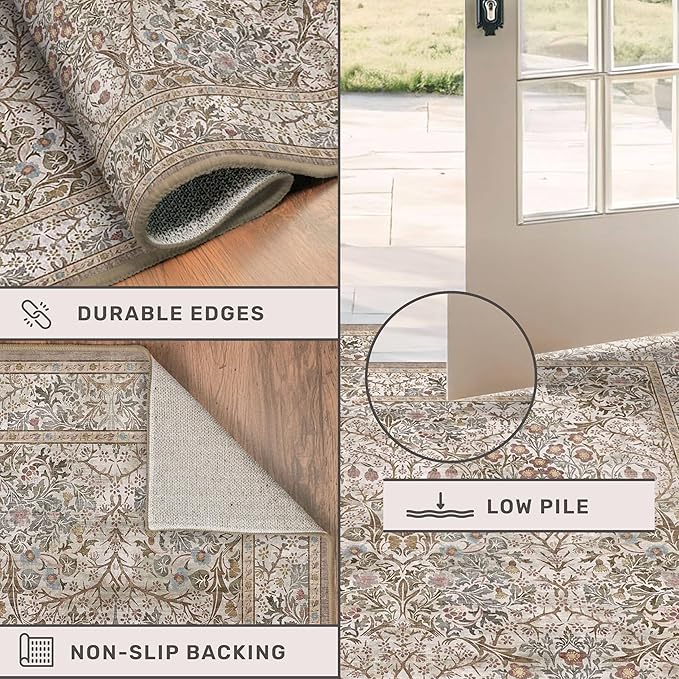 Washable 10x14 Living Room Rug - Image 4