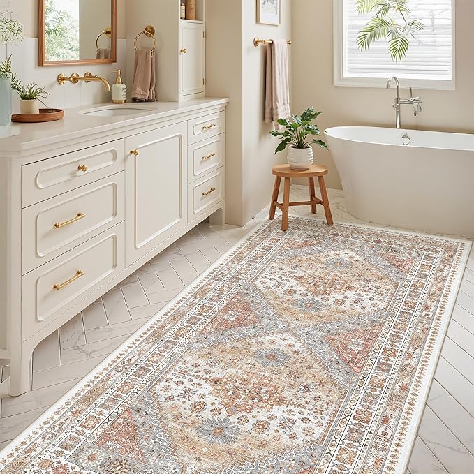 4x8 Rug for Bedroom, Wide Runner Rug for Hallway, Non Slip Washable Runner Rug - Image 8
