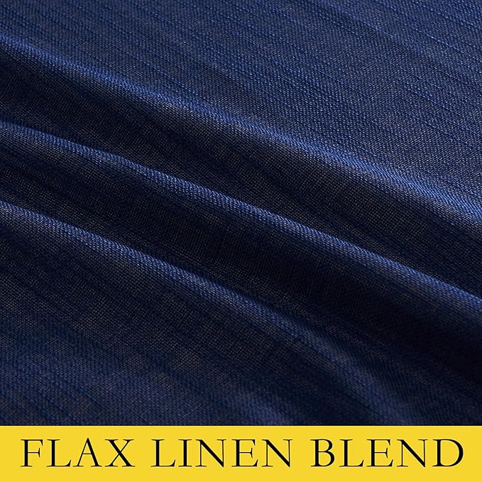 NICETOWN 100% Absolutely Blackout Linen Curtains - Image 8