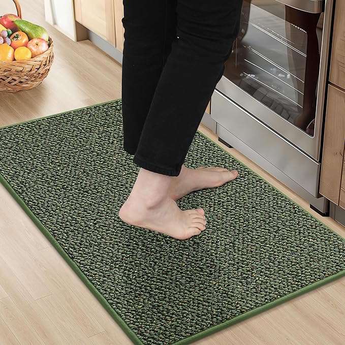 BEQHAUSE Kitchen Rugs 20"x32", Non-Slip Kitchen Mats by BEQHAUSE